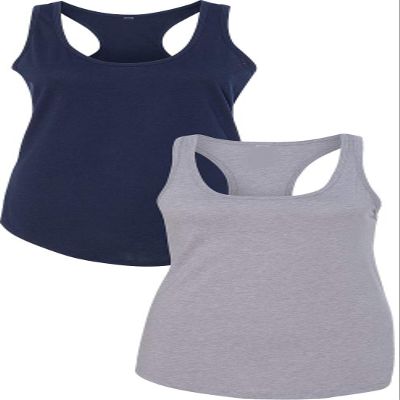 1533 Next Level The Ideal Racerback Tank X-Small Navy-Heather Grey