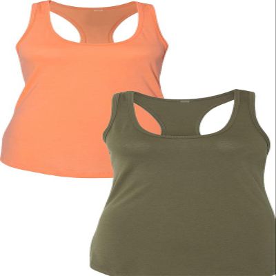 1533 Next Level The Ideal Racerback Tank Small Orange-Army