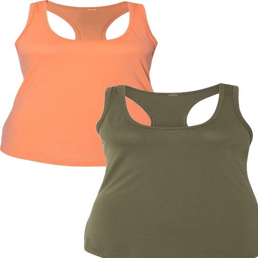 1533 Next Level The Ideal Racerback Tank Small Orange-Army