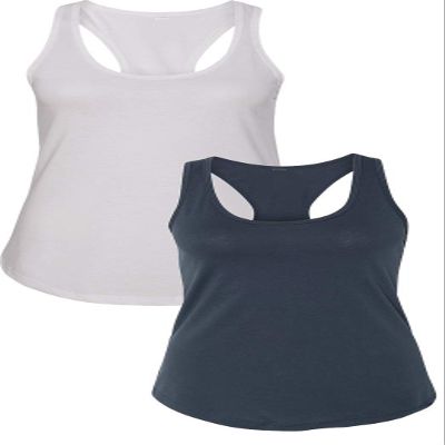 1533 Next Level The Ideal Racerback Tank X-Small White-Indigo