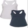 1533 Next Level The Ideal Racerback Tank X-Small White-Indigo view 1
