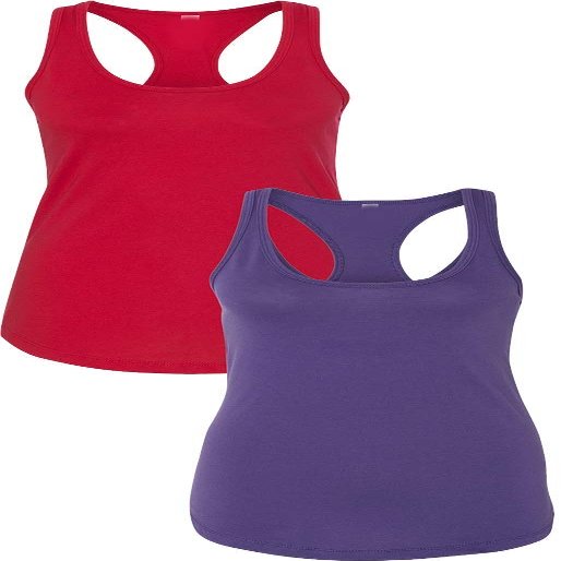 1533 Next Level The Ideal Racerback Tank 2XLRed-Purple