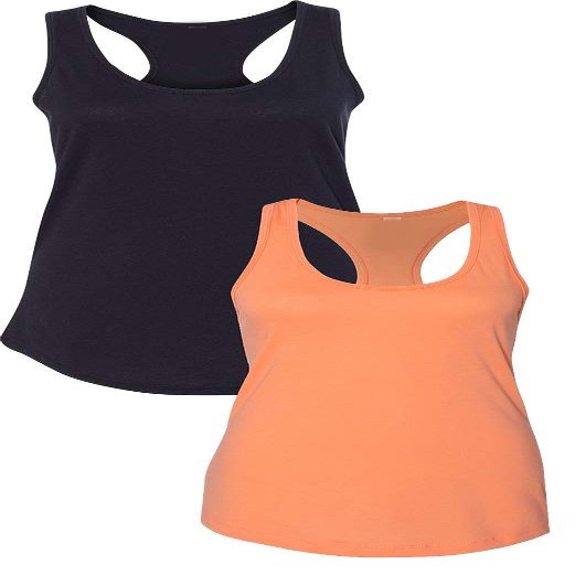 1533 Next Level The Ideal Racerback Tank XLBlack-Orange