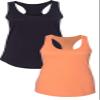 1533 Next Level The Ideal Racerback Tank XLBlack-Orange view 1