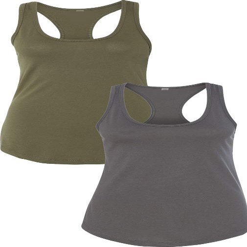 1533 Next Level The Ideal Racerback Tank LargeArmy-Dark Grey