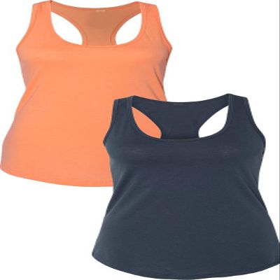 1533 Next Level The Ideal Racerback Tank 2XLOrange-Indigo