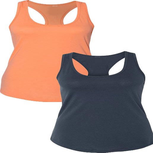 1533 Next Level The Ideal Racerback Tank 2XLOrange-Indigo
