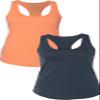 1533 Next Level The Ideal Racerback Tank 2XLOrange-Indigo view 1
