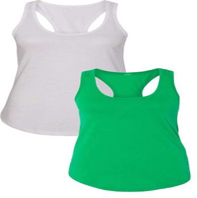 1533 Next Level The Ideal Racerback Tank LargeWhite-Green