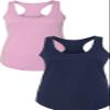 1533 Next Level The Ideal Racerback Tank 2XLLilac-Navy view 1