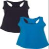 1533 Next Level The Ideal Racerback Tank LargeBlack-Turquoise view 1