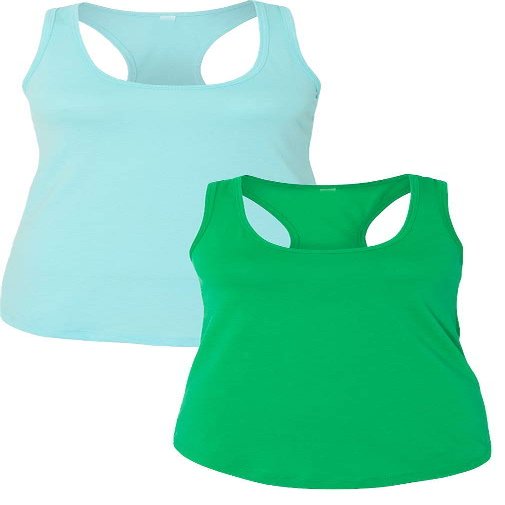 1533 Next Level The Ideal Racerback Tank 2XLCancun-Green