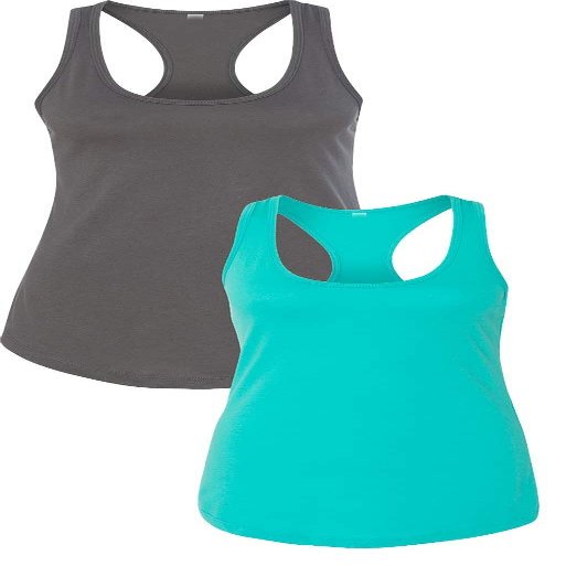 1533 Next Level The Ideal Racerback Tank 2XLDark Grey-Tahiti