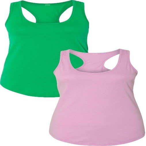 1533 Next Level The Ideal Racerback Tank 2XLGreen-Lilac