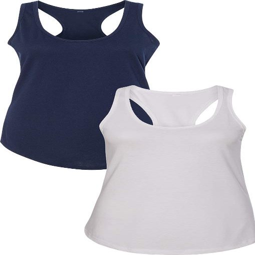 1533 Next Level The Ideal Racerback Tank LargeNavy-White