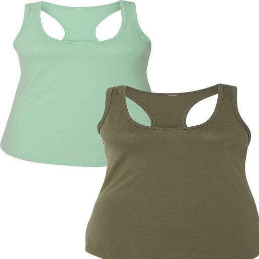 1533 Next Level The Ideal Racerback Tank X-Small Mint-Army