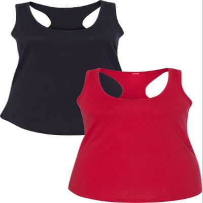 1533 Next Level The Ideal Racerback Tank X-Small Black-Red