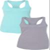 1533 Next Level The Ideal Racerback Tank LargeCancun-Heather Grey view 1