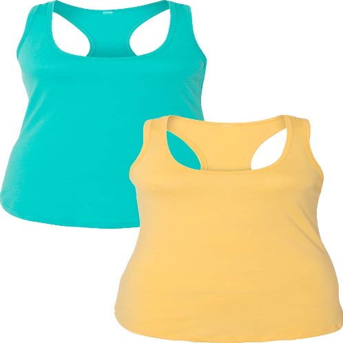 1533 Next Level The Ideal Racerback Tank LargeTahiti-Banana