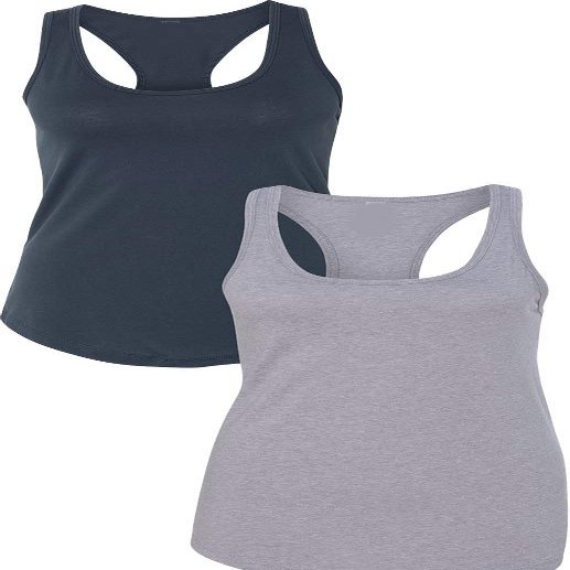 1533 Next Level The Ideal Racerback Tank XLIndigo-Heather Grey