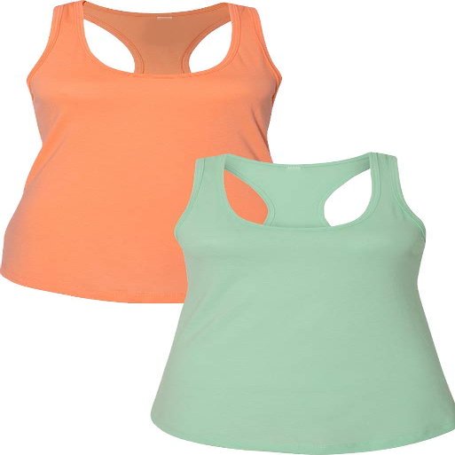 1533 Next Level The Ideal Racerback Tank 2XLOrange-Mint
