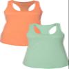 1533 Next Level The Ideal Racerback Tank 2XLOrange-Mint view 1