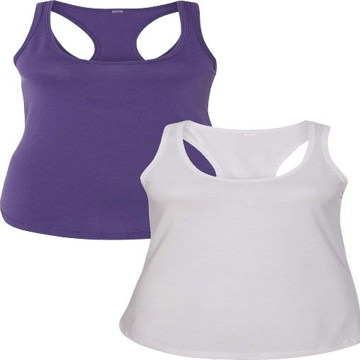 1533 Next Level The Ideal Racerback Tank 2XLPurple-White