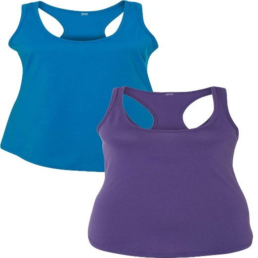 1533 Next Level The Ideal Racerback Tank 2XLTurquoise-Purple