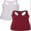 1533 Next Level The Ideal Racerback Tank XLWhite-Cardinal view 1