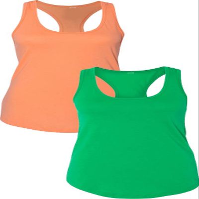 1533 Next Level The Ideal Racerback Tank 2XLOrange-Green