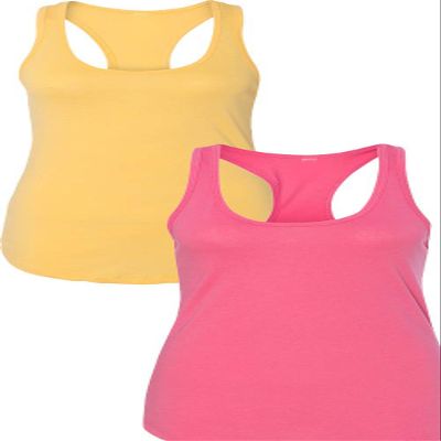 1533 Next Level The Ideal Racerback Tank Medium Banana-Pink
