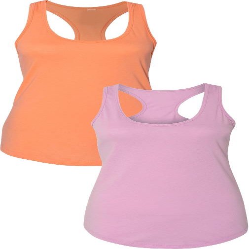 1533 Next Level The Ideal Racerback Tank 2XLOrange-Lilac