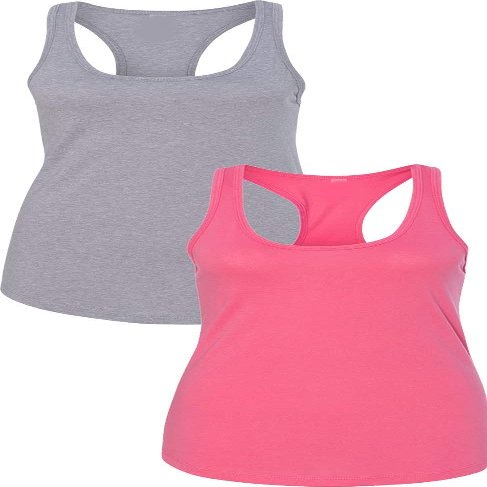 1533 Next Level The Ideal Racerback Tank Medium Heather Grey-Pink