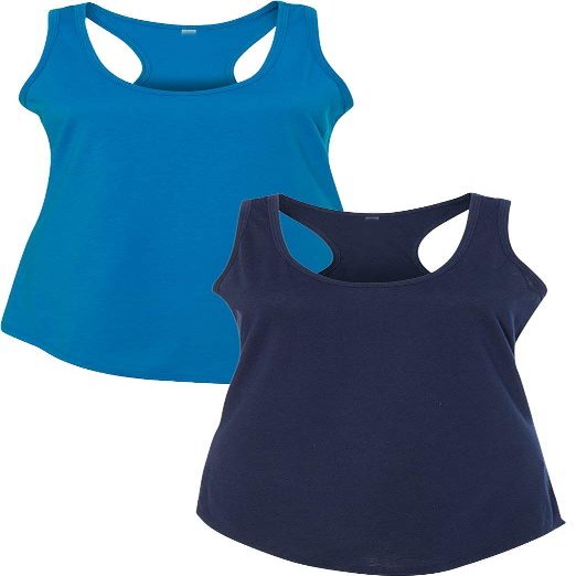 1533 Next Level The Ideal Racerback Tank 2XLTurquoise-Navy