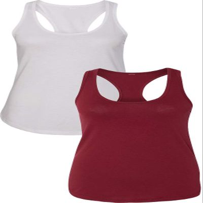 1533 Next Level The Ideal Racerback Tank 2XLWhite-Cardinal