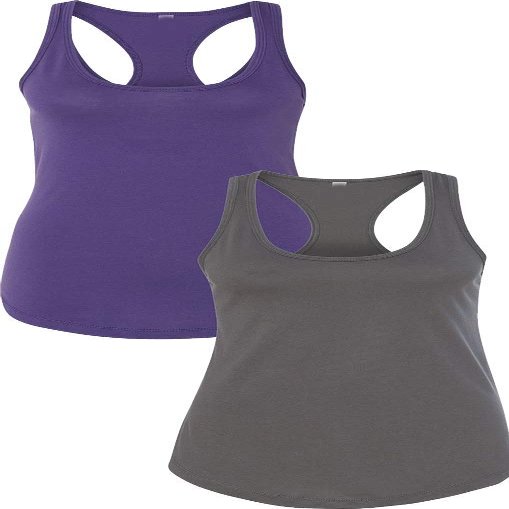 1533 Next Level The Ideal Racerback Tank XLPurple-Dark Grey