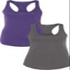 1533 Next Level The Ideal Racerback Tank XLPurple-Dark Grey view 1