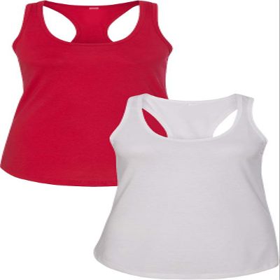 1533 Next Level The Ideal Racerback Tank X-Small Red-White