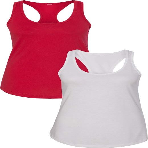 1533 Next Level The Ideal Racerback Tank X-Small Red-White
