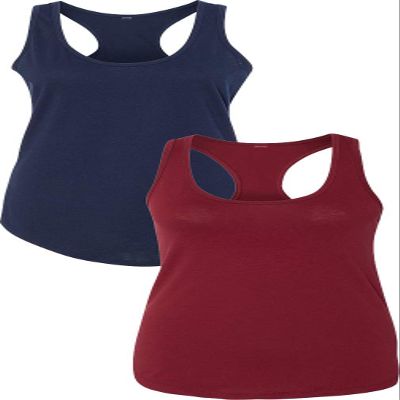 1533 Next Level The Ideal Racerback Tank 2XLNavy-Cardinal