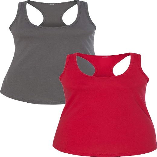 1533 Next Level The Ideal Racerback Tank 2XLDark Grey-Red