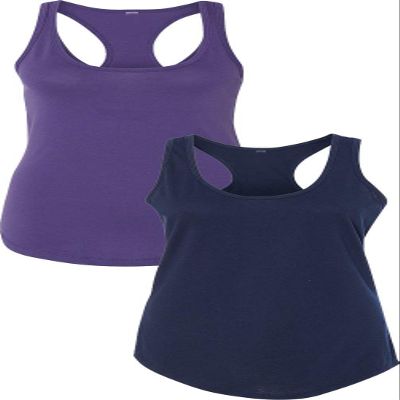 1533 Next Level The Ideal Racerback Tank 2XLPurple-Navy