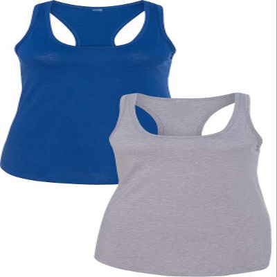 1533 Next Level The Ideal Racerback Tank Medium Royal-Heather Grey