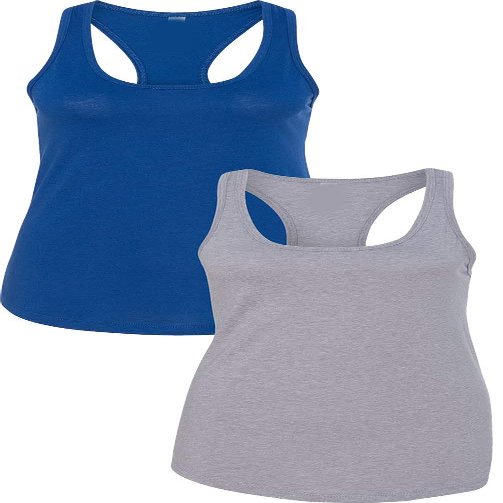 1533 Next Level The Ideal Racerback Tank Medium Royal-Heather Grey