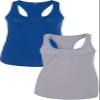 1533 Next Level The Ideal Racerback Tank Medium Royal-Heather Grey view 1