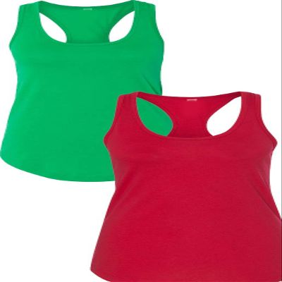 1533 Next Level The Ideal Racerback Tank 2XLGreen-Red