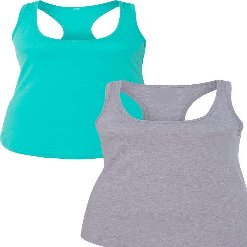 1533 Next Level The Ideal Racerback Tank XLTahiti-Heather Grey