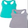 1533 Next Level The Ideal Racerback Tank XLTahiti-Heather Grey view 1
