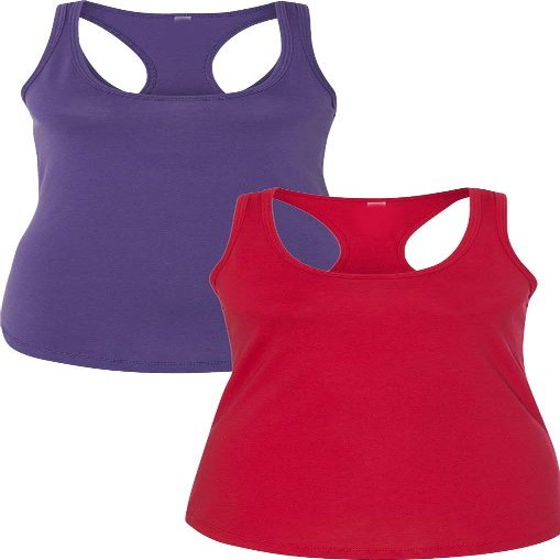 1533 Next Level The Ideal Racerback Tank 2XLPurple-Red