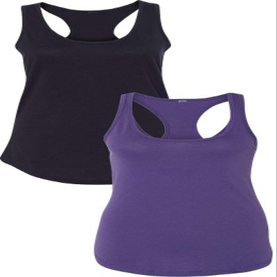 1533 Next Level The Ideal Racerback Tank 2XLBlack-Purple